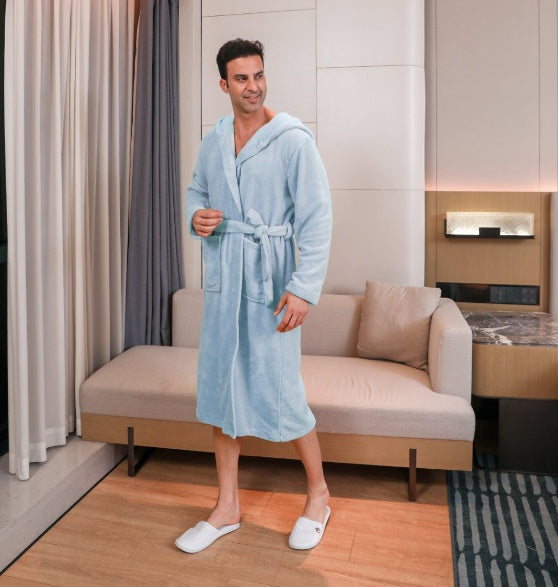 Men's Fibre Velvet Gown Set