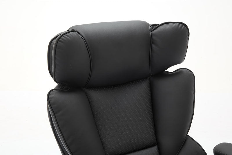 Big And Tall Office Chair 500lbs With Adjustable Lumbar Support, Executive Office Chair With Flip-up Armrest And Wider Seat, Ergonomic Leather Chair Breathable