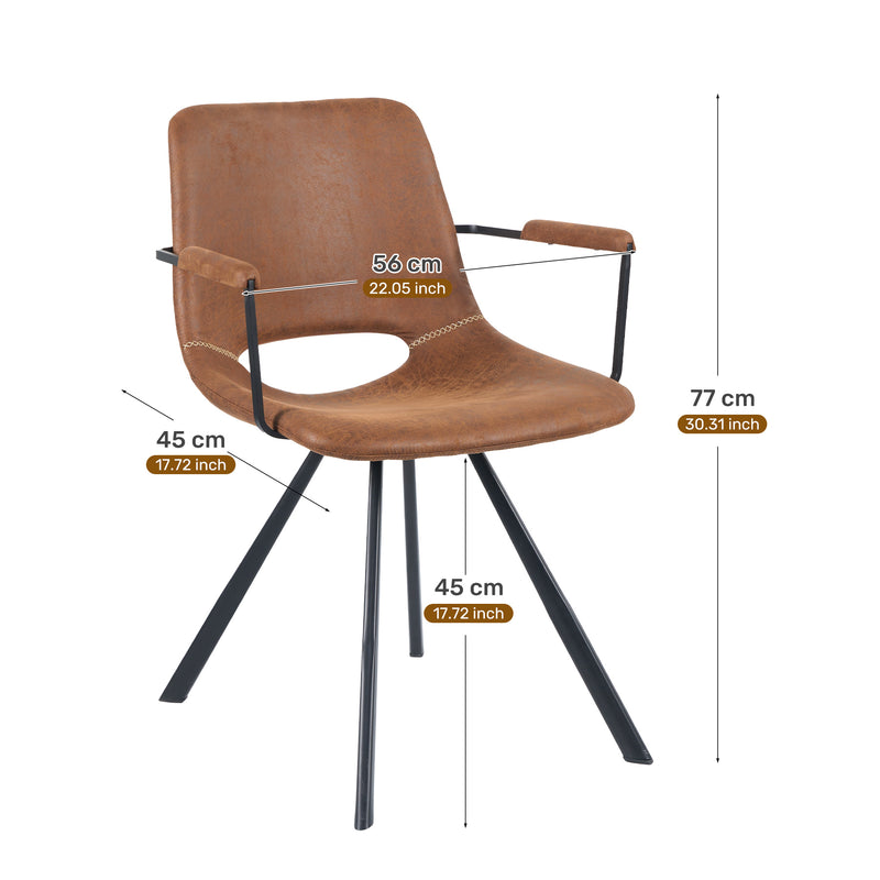 Modern Interior Kitchen & Dinning Room Chairs soft velvet coating Synthetic leather covering