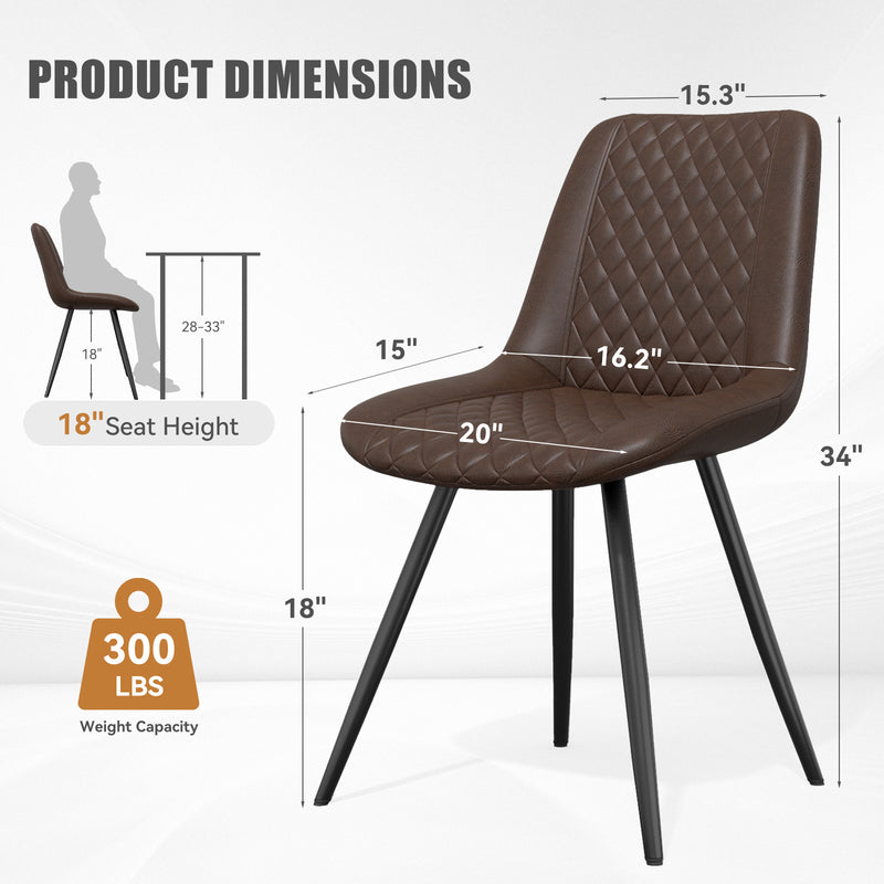 PU leather dining chairs,kitchen, living room, bedroom.
