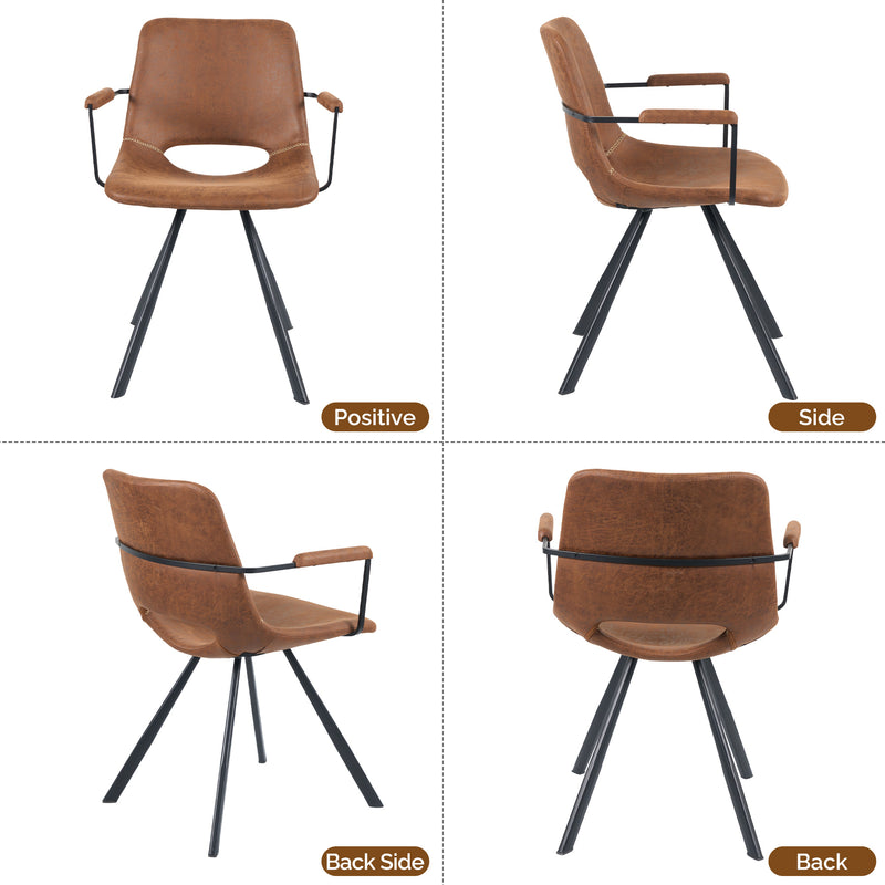 Modern Interior Kitchen & Dinning Room Chairs soft velvet coating Synthetic leather covering