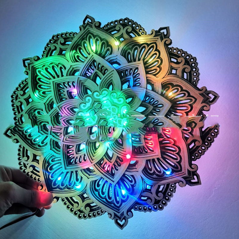 Mandala Yoga Room Atmosphere Night Light