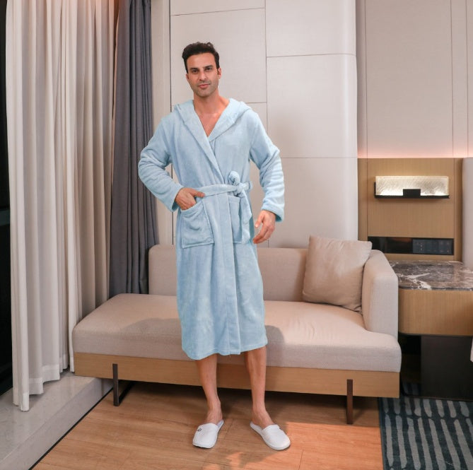 Men's Fibre Velvet Gown Set